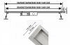 AQUALine - Odpływ liniowy posadzkowy czarny/black 2w1 pod płytkę 100cm L04BK